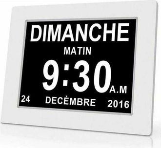OEM Reloj Digital De One Piece De 7 Pulgadas Con Calendario, Fecha Y Hora, Reloj Para Padres Con Alzheimer, Recordatorio De Medicamentos Para Abuelos Y Ni