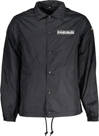 Napapijri Elegante Waterdichte Sportjas met Contrastdetails - Heren - Zomerjassen - Zwart - XS - Polyester - Jassen
