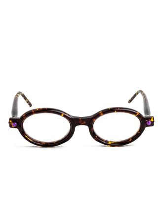 Kuboraum P6 glasses - unisex - Acetate/Metal - 50 - Brown