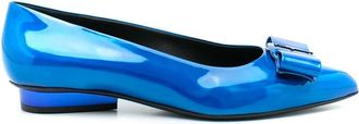 Ferragamo Ladies Blue Flats, US Size 6.5
