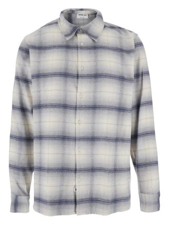 Won Hundred classic-collar check shirt - Neutrals