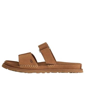 UGG (WMNS) UGG GoldenGaze Slide Sandals Chestnut 1178590-CHE