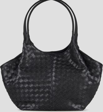 Alexander Smith Rachel Medium shoulder bag in black woven leather