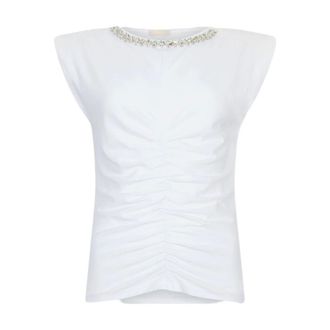 Liu Jo Sleeveless Tops, female, White, Size: XS White T-shirts and Polos