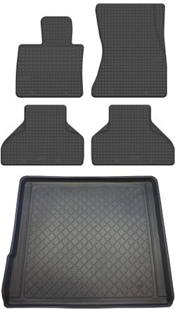 OEM Juego De Alfombrillas De Goma Para Coche Y Alfombrilla Para Maletero Para Bmw X5 F15 Suv (de Octubre De 2013 A Octubre De 2018)