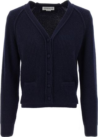 Victoria Beckham Womens Stepped Hem Cardigan