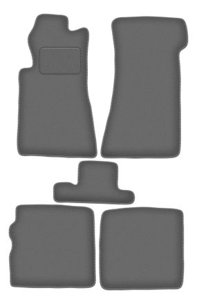 OEM Alfombrillas De Grafito Para Mercedes Sl R107 Delanteras Largas (1971-1989)