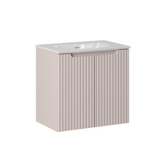 Petits Meubles Mueble lavabo individual encastrado paneles de melamina y mdf