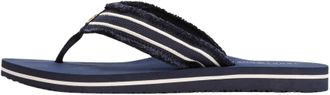 Tommy Hilfiger Womens Beach Flip Flops, Blue (Space Blue), 4