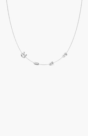 Yoj Kiss Necklace in Silver at Nordstrom