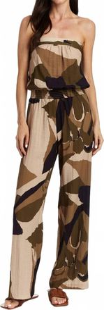 Drew Womens Justina Camo Jumpsuit In Olive
