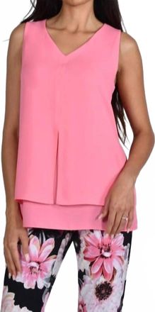 Frank Lyman Design Woven Top In Sorbet