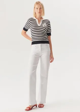 Exquise Stevie Denim Pants in White at Nordstrom, Size X-Large