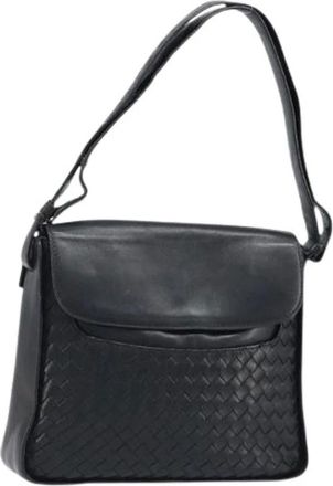 Bottega Veneta Pre-owned Cross Body Bags, female, Black, Size: ONE SIZE Pre-owned Vintage Shoulder Bag