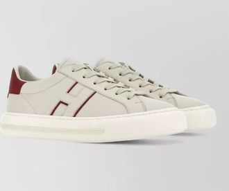 Hogan sneakers contrasting heel tab flat sole