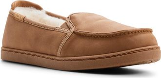 Roxy Minnow Faux Shearling Lined Mule in Tan at Nordstrom, Size 6.5