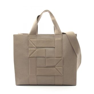 Fendi Beige Canvas Tote Bag (Pre-Owned)