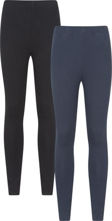 Mountain Warehouse Womens Cotton Blend Leggings Multipack Navy Womens Size 8