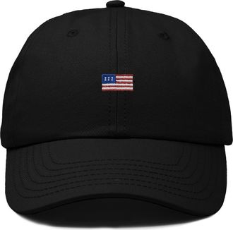 Dalix USA Flag Dad Cap in Black at Nordstrom