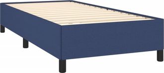 vidaXL Estructura De Cama Sin Colch&oacute;n Tela Azul 90x190 Cm Vidaxl