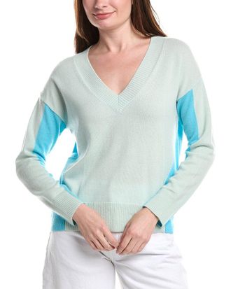 Isla June Colorblock Cashmere Top
