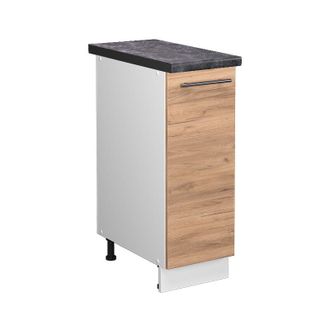 Vicco Armario De Farmacia Fame-line, Roble Dorado, 30 Cm, Et Antracita