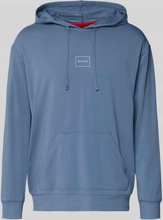 HUGO BOSS Regular Fit Hoodie aus Baumwoll-Mix Modell LAZE in Jeansblau, Größe XXL