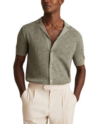 Reiss Royce Cuban Button Front Top