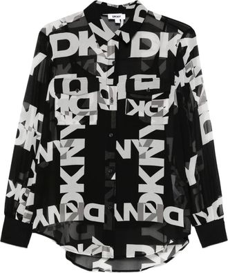 DKNY Camicia con stampa - Nero
