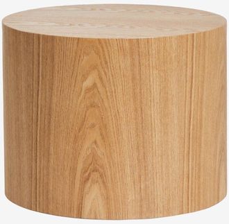 Sklum Tavolino rotondo in MDF e impiallacciatura di frassino (&Oslash;50 cm) Lily SKLUM