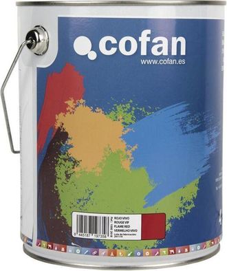 cofan Esmalte Sint&eacute;tico (4 L) Rojo Vivo, Esmalte Sint&eacute;tico Al Disolvente Disponible En Una Amplia Gama De Colores Y Tonalidades Fabricado A Base De Resinas 