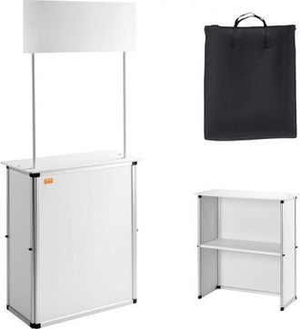 OEM Tragbare Messetheke Messetresen, 78,5 &times; 38 &times; 181,5 Cm Messestand Ausstellungs-thekenst&auml;nder, Faltbarer Promotion-einzelhandels-bartisch, Rezeption Mes