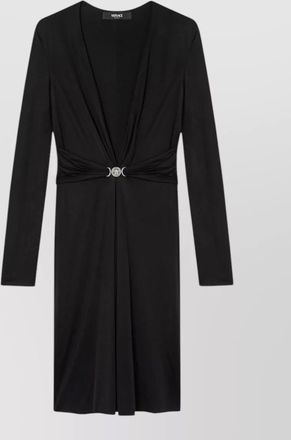 Versace viscose jersey midi dress