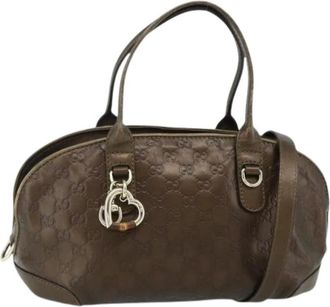 Gucci Pre-owned Handbags, female, Brown, Size: ONE SIZE Pre-owned Vintage Hand Bag