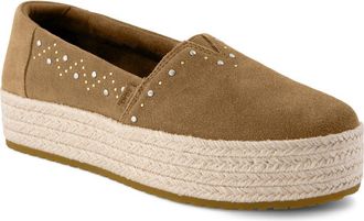 Toms Valencia Platform Espadrille in Light/pastel Brown at Nordstrom, Size 9.5