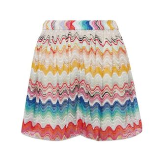 Missoni Zig zag High-rise printed shorts - female - Missoni - Short Shorts - Multicolor - XS - Shorts