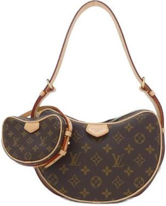 Louis Vuitton Pre-owned Monogram Croissant Schoudertas - Dames - Vintage Schoudertas - Bruin - ONE Size - Vintage