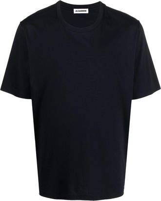 Jil Sander short-sleeve cotton T-shirt - men - Cotton - M - Blue