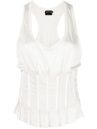 Tom Ford Tanktop met vlakken - Wit