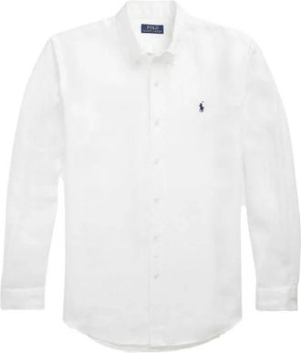 Ralph Lauren Overhemden, Heren, Wit, L, Casual Shirt