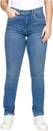 2-Biz Thila Es 24 Jeans - Dames - Slim Fit Jeans - Blauw - 3XL - Katoen - Jeans