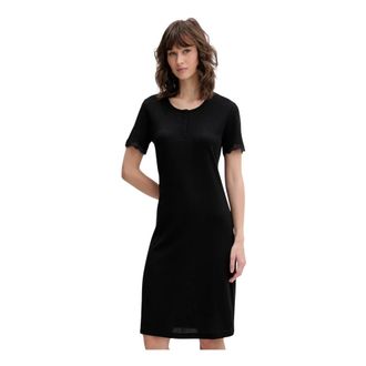 Emporio Armani Pyjama T-shirt - Dames - Nachtjurken - Zwart - S - Katoen - Nachtkleding