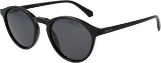 Polaroid Sunglasses, male, Black, Size: ONE SIZE Round Frame Sunglasses
