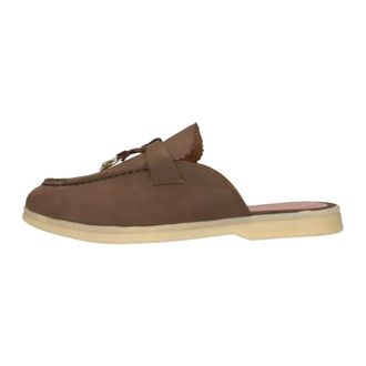 Notre-V Zalama-20 Muiltje - Dames - Schoenen - Bruin - Maat: 39 EU Leer