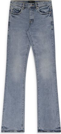 Purple Mid Indigo Super Stack Flare Jeans