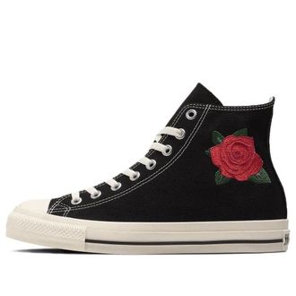 Converse Chuck Taylor All Star Rose Embroidery Hi Black White Red 31311860