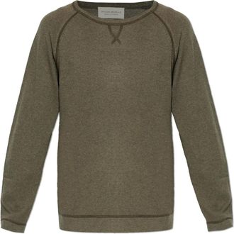 Officine G&eacute;n&eacute;rale Nate Sweater - Heren - Cashmere truien - Groen - S - Kasjmier - Truien & Vesten