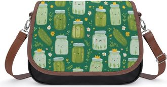 Generic Funny Pickles Queen1 Fashion Womens Crossbody Bags Novelty Handbag Shoulder Bag Purse