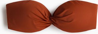 H&M Wattiertes Bandeau-Bikinitop - Orange