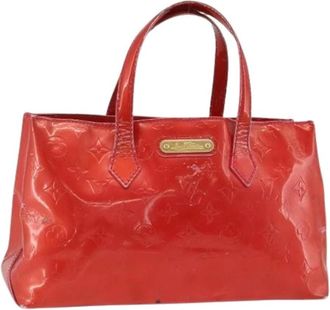 Louis Vuitton Pre-owned Handtas van lakleer - Dames - Vintage Handtas - Rood - ONE Size - Leer - Vintage